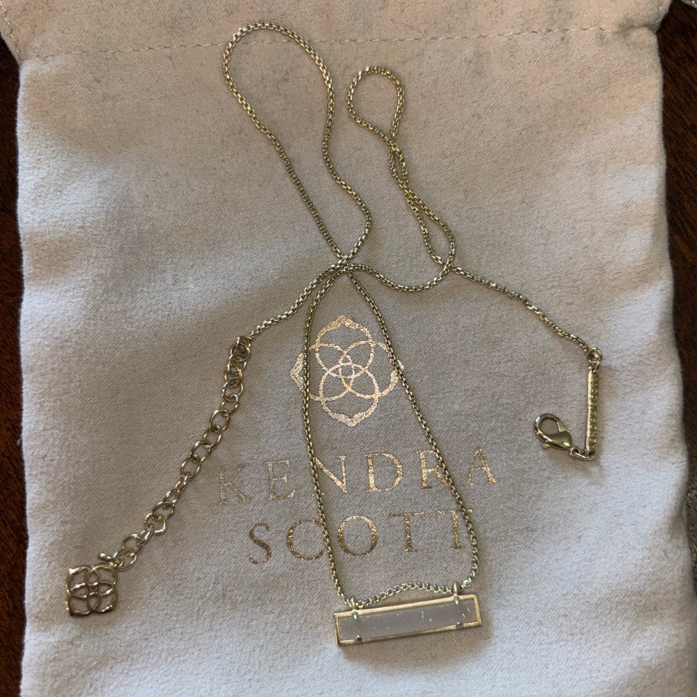 Kendra Scott Gold Leanor Drusy Necklace